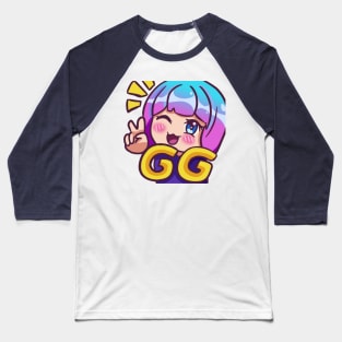 GG Winky face - Gruntcooker Baseball T-Shirt